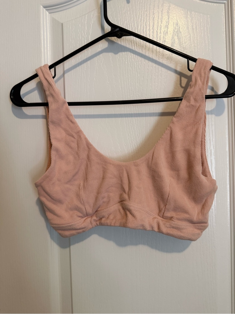 Free People Ribbed Bralette in Dusty Pink